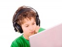 boy listens to internet radio